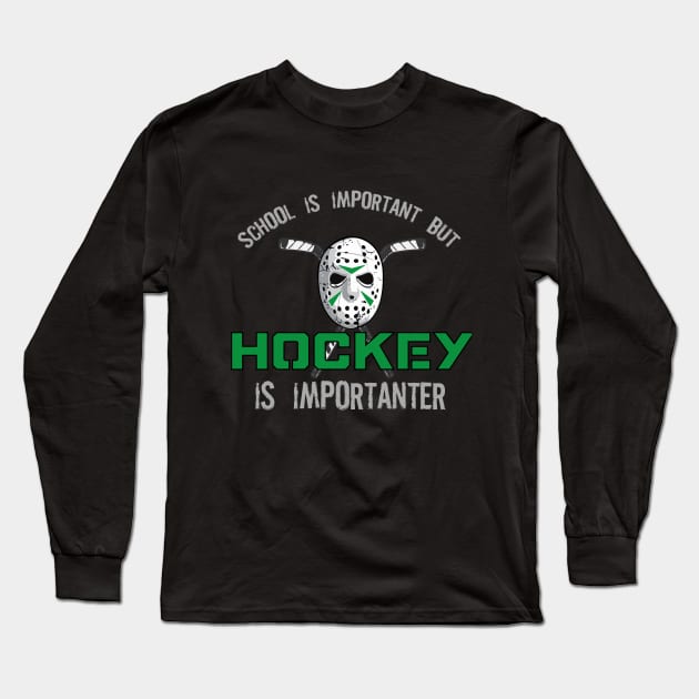 Hockey School Long Sleeve T-Shirt by bcolston